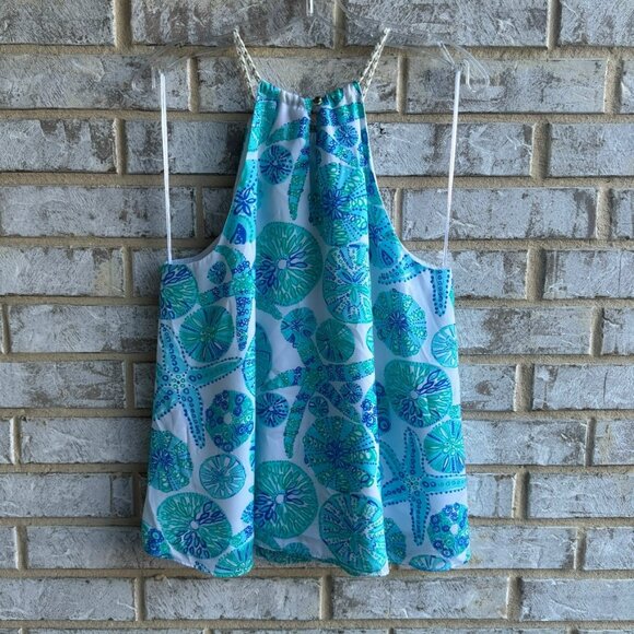 Lilly Pulitzer + Target Sleeveless Sea Urchin Tank Top Blouse Women's Size L - Picture 2 of 7